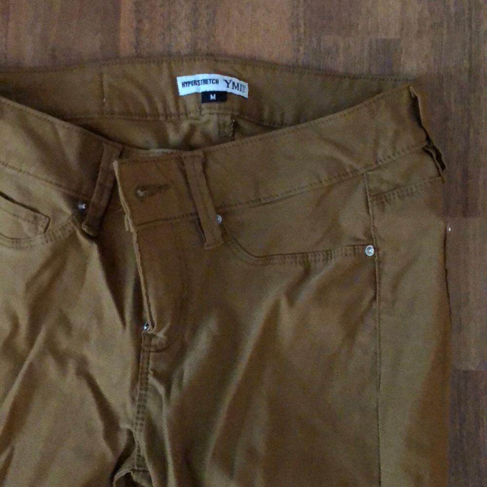 Stretch tan jeggings